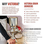 Victoria 6.5-Inch Cast Iron Skillet, Pre-Seasoned Cast-Iron Frying Pan with Long Handle, Made in Colombia