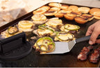 Cuisinart 6.5" Cast Iron Smashed Burger Press,Round Flat Edge Grill Press for Crispy Smash Burgers,Burger Tool for Grill and Griddle Accessories, BBQs and Tailgates,(Pack of 8)