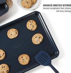 Calphalon Legacy 3 Piece 18 ", 15" and 13" PFA Free Nonstick Cookie Sheet - Navy Blue