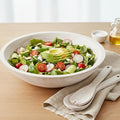 Extra Large Wooden Salad Bowl Set With Serving Utensils - A Beautiful Party Salad & Fruit Bowl With Serving Spoons Perfect for Your Dinner Party - Decorative & Practical Kitchen Must-Have