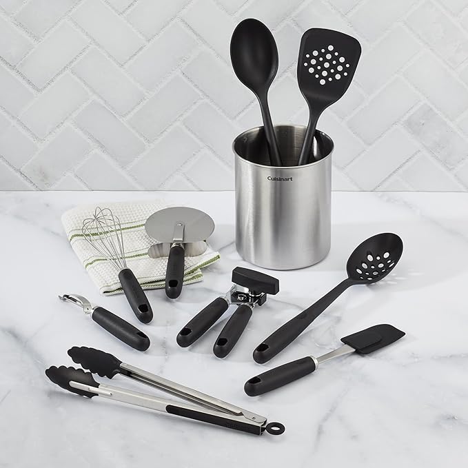 Cuisinart 10-Piece Primary Tool & Gadget Set with Stainless Steel Crock