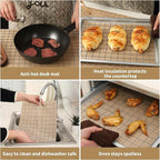 Silicone Baking Mat Roll 12IN*5FT Free Cutting, Non-Slip Pastry Mat, Non-Stick Reusable Air Fryer Liner, Oven Liners, Counter Mat, Freeze Dryer Mat, Easily Cut to Size Fit All Ovens Pans Tins Dishes