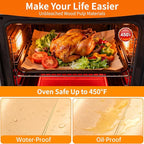 YUANYE 400PCS Parchment Paper Baking Sheets, 12"x16" Unbleached Precut Half Parchment Paper for Baking, Non-Stick Baking Paper for Baking, Grillin, Steaming Bread Cookies, Oven, Air Fryer, Microwave