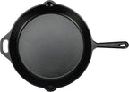 Amazon Basics Pre-Seasoned Cast Iron Skillet, Oven Safe, Even Heating, Heat Distribution, Stove Compatible, Heavy-Duty, 15-Inch, Black