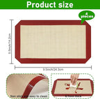 4 Pack Reusable Silicone Baking Mat for Ninja ST100 and ST101 Foodi 2-in-1 Flip Toaster (9.5"L x 5.5"W)