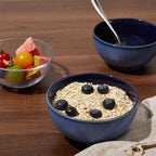 Pokini 5.5" Cereal Bowls & Dessert Bowls Set of 6-22 Oz Small Bowls for Kitchen-Ceramic Bowl for Cereal, Soup, Oatmeal, Salad, Ramen, Noodle, Rice, Yogurt-Dishwasher & Microwave Safe, Light Blue
