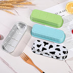 Mini Loaf Baking Pans with Lids and Spoons (50 Pack, 6.8oz) Rectangle Aluminum Foil Baking Pans Tins Containers - Cupcake Containers Wrappers Cheesecake Creme Brulee Ramekins