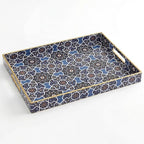 AGIOTA Coffee Table Trays for Living Room Serving Tray with Handles, Modern Large Tray for Ottoman Coffee Table
