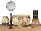Matcha Whisk Set, 7-Piece Matcha Kit with Ceramic Bowl, Bamboo Whisk, Scoop, Sifter, Holder & Bamboo Mat – Premium Matcha Tea Set for Beginners & Matcha Lovers, Gift Ready