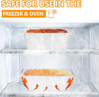 Mini Loaf Pans 1Lb 30-Pack,Aluminum Foil Heavy Duty Disposable Bread Baking Pan Bread Tins for Baking Cakes, Breads,Meatloafs Size-8"x 3.5" x 2.5" (30 Packs)