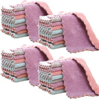 32 Pack Kitchen Cloth, Microfiber Dish Towels Washcloths, Super Absorbent Coral Velvet Dishtowels, Premium Cleaning Cloths,Non-Stick Oil Quick Dry Dish Towels, Soft Tea Towel, Table Cleaning Cloths.