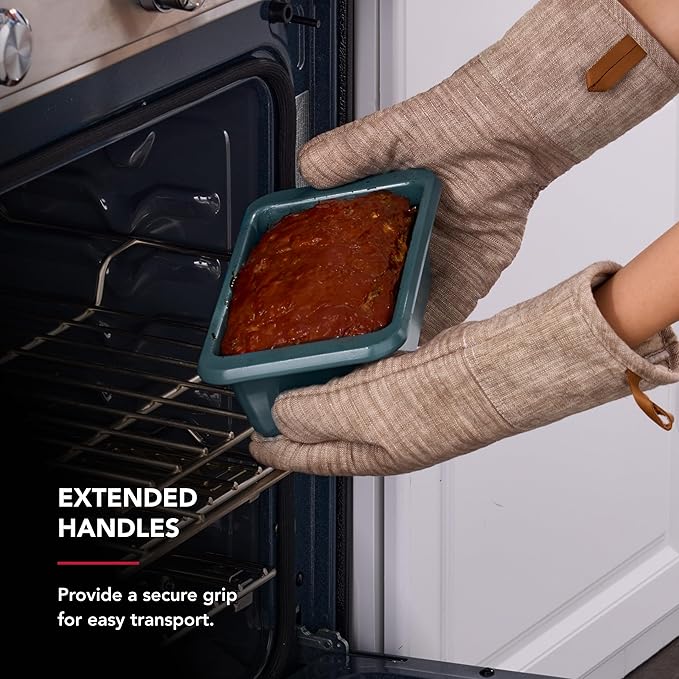 KitchenAid Nonstick Swiss Engineered Aluminized Steel Loaf Pan, Dishwasher Safe, 9 x 5 Inch, Agave