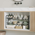 NETEL Under Sink Organizers and Storage, 2 Tier Expandable Under Cabinet Organizer Shelf with 8 Baskets, Expandable Shelf for Cupboard, Kitchen, Bathroom, Shoe Storage Rack