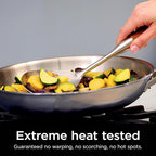 Ninja EverClad Commercial-Grade Stainless Steel 10.25" Fry Pan, Tri-Ply Pans, Oven Safe to 600°F, All Stovetops & Induction Compatible, Stainless, C90026