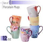 BTaT- Christian Coffee Cups, Set of 6, 12oz, Bible Verse Mugs, Christian Mugs, Scripture Coffee Cups