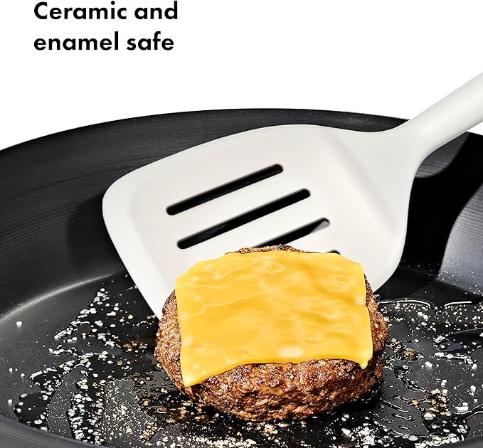 OXO Good Grips 4-Piece Nylon Utensil Set – Oat, Non Toxic Cooking Utensils