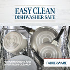 Farberware 21805 Dishwasher Safe Nonstick Cookware Pots and Pans Set, 15 Piece, Champagne