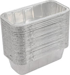 Loaf Pans [50 Pack] 2Lb Heavy Duty Disposable Aluminum Foil Premium Bread Tins Standard Size - 8.5" X 4.5" X 2.5" Perfect for Homemade Cakes & Breads