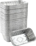 100 Pack 1Lb mini Loaf Pans Heavy Duty Disposable Aluminum Foil Bread Tins Standard Size 6" X 3.5" X 2.5" Oven Safe Sturdy Small Bread Tin Pans 1 Pound Loaf Pans