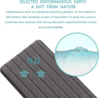 NiuYichee 2 PCS Water Absorbent diatomite Coasters, 9.5" x 5.5" Water Absorbing Stone Tray for Sink, Stone Drying mat for Kitchen Counter, Stone soap Tray Used for Hand Soaps & toiletries & Plants