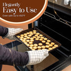 8 Piece Nonstick Stackable Bakeware Set -8 Piece Nonstick Bakeware Set - Easy Storage, 450°F Oven Safe, Durable Design, Muffin, Loaf, Baking Sheets, Round & Square Pan, Roaster; BPA-Free (Dark Brown)