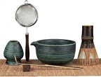 Matcha Whisk Set, 7-Piece Matcha Kit with Ceramic Bowl, Bamboo Whisk, Scoop, Sifter, Holder & Bamboo Mat – Premium Matcha Tea Set for Beginners & Matcha Lovers, Gift Ready