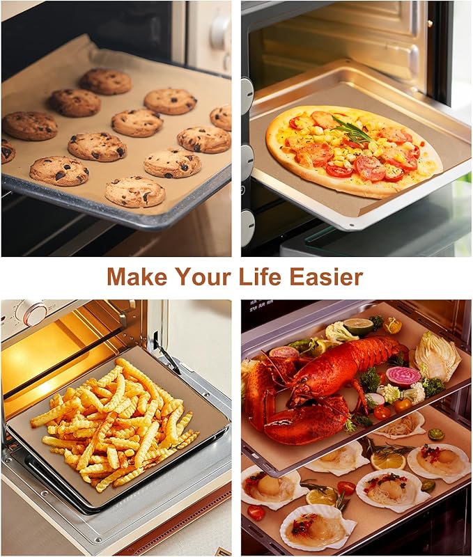 160 Pcs Unbleached Parchment Paper Sheets, 12x16 Inch Precut Baking Paper for Baking Sheet, Non-Stick Parchment Paper for Baking, Oven, Air Fryer, Grilling, Steaming, Cookies, Bread, Cake