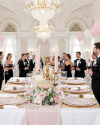 Nervure 700PCS Pink Gold Plastic Plates - Pink Plastic Dinnerware Sets for 100 Guests - 200 Disposable Plates, 300 Silverware, 100 Cups, 100 Napkins for Wedding, Birthday & Party