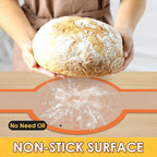 HOTEC Silicone Bread Sling for Dutch Oven - 2 Pack Non-Stick Baking Mat with Long Handle Easy to Transfer Sourdough Bread, Reusable Heat Resistant to 500°F/260°C Dutch Oven Liners Baking Supplies
