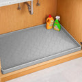 Jin&Bao Waterproof Under Sink Mat 34" x 22", Thick Silicone Mat Cabinet Protector for Kitchen and Bathroom, Shelf Liner, Home Organizer and Storage, Multipurpose Tray for Gadgets and Essentials