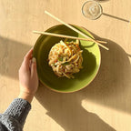 Mora Ceramic Artisan Matte Large Pasta Bowls 30oz, Set of 4 - Serving, Salad, Dinner, etc Kitchen Plate/Wide Bowl - Microwave, Oven, Dishwasher Safe - Modern Porcelain Stoneware Dishes, Safari Colors