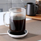Glass Coffee Mugs, 24 oz Ice coffee cups, Large Clear Tea Cups Set of 2, Glass Mugs with Handles, Glass Cups for Latte, Cappuccino, and Tea