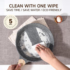 JEETEE 8 inch Nonstick Frying Pan Granite Stone Coating Cookware, Nonstick Omelette Skillet with Soft Touch Handle, All Stove Induction Compatible (Gray)