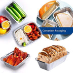 Loaf Pans [25 Pack] 2Lb Heavy Duty Disposable Aluminum Foil Premium Bread Tins Standard Size - 8.5" X 4.5" X 2.5" Perfect for Homemade Cakes & Breads