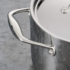 Tramontina Signature Tri-Ply Clad Stainless Steel 10-Piece Cookware Set with Lids, Pots and Pans Kitchen Set, Induction-Ready, Dishwasher-Safe, NSF-Certified, Made in Brazil