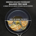 GreenPan GP5 Hard Anodized Healthy Ceramic Nonstick 10" Frying Pan Skillet, Heavy Gauge Scratch Resistant, Stay Flat Surface, Induction, Mirror Finish Handle,Oven Safe, PFAS-Free, Black