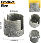 Zoeeker Kitchen Sponge Holder, Ceramic Dish Sponge Holder Scrubby Daddy Farmhouse Dish Rack Brush Holder for Bathroom, Kitchen, Sink, Special Gray