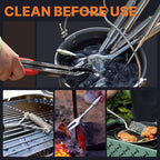 Portable Camping Cooking Utensils Set, Camp Kitchen Set with Organizer Bag, RV Essentials Outdoor Cooking Utensil Kit for Travel, Picnics, Camping, BBQs, Parties