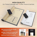 Silicone Pastry Mat, 36" x 24" Extra Large Non Stick Baking Mat with Measurement Non-slip Silicone Dough Rolling Mat for Making Cookies, Oven Liner, Fondant/Pie Crust Mat