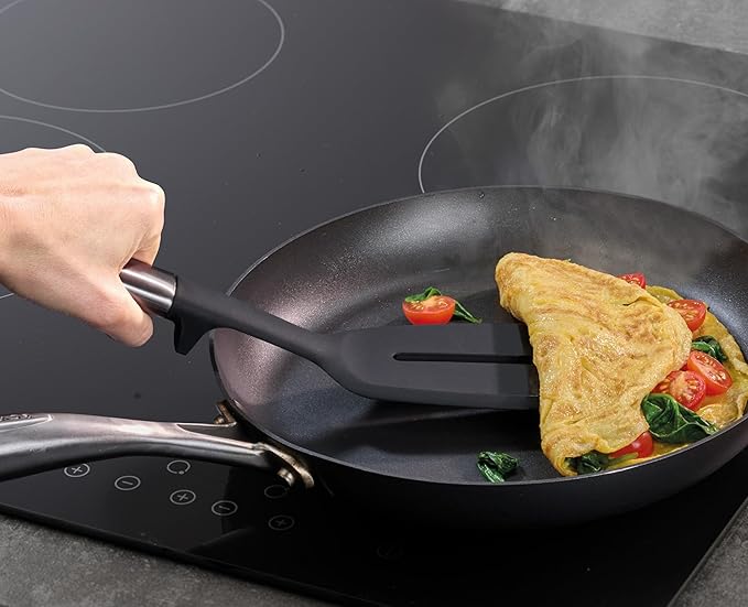 Joseph Joseph Elevate 5-piece Silicone Kitchen Utensils Carousel, BPA Free, Heat Resistant Non Stick Utensil Set, Weighted Stainless Steel Handles