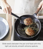 Yamazaki Home Tower Silicone Kitchen Utensils, Black - Spatula - Silicone