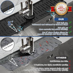 24" Splash Guard Plus Size Silicone Sink Faucet Drying Mat Handle Drip Catcher Tray Dish Sponge Holder Kitchen Accessories Protector Home Organization Gadgets Organizer