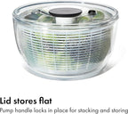 OXO Good Grips Salad Spinner | Lettuce Spinner | Fruit Washer | Fruit Washing Bowl with Strainer | Vegetable Cleaner | Salad Cleaner | Lettuce Washer | 6.22 Quart Capacity