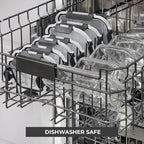 Freshware Glass Storage Containers with Lids, 24 Pieces, 12 Containers with 12 Lids, Glass Meal Prep Container for Lunch, Food Storage Containers, Leak Proof, Freezer Safe, Grey
