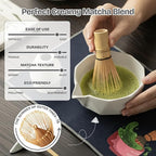 Ceremonial Matcha Kit – Japanese Matcha Whisk Set with Bowl, Bamboo Chasen, Scoop & Sifter – Traditional Matcha Making Set for Beginners