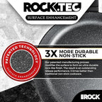 THE ROCK SOHO 11-Inch Non Stick Frying Pan with Lid – Nothing Sticks, Never Warps, Lasts Longer, Healthy Skillet with Heat-Resistant Handle, PFOA Free, Dishwasher Safe, Black