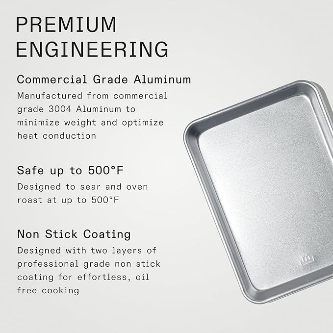 Made In Cookware | Quarter Sheet Pan | Commercial Grade Aluminum | Professional Bakeware