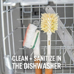 Scotch-Brite Greener Clean Bottle & Straw Brush Set with 2 Replaceable Bottle Brush Heads