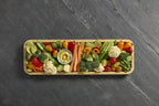 FARBERWARE Rectangular Build-a-Board Cutting Board with Single Compartment and Clear Locking Lid for Charcuterie, Snacks, and More, Bamboo