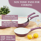 UPIT Non Stick Ceramic Frying Pan Skillet | Scratch-Resistant PFOA & PFOS Free Non Toxic Pan for Cooking | Compatible with Induction, Gas & Electric Stovetops (11 IN)